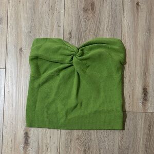 Green Knotted Tube Top